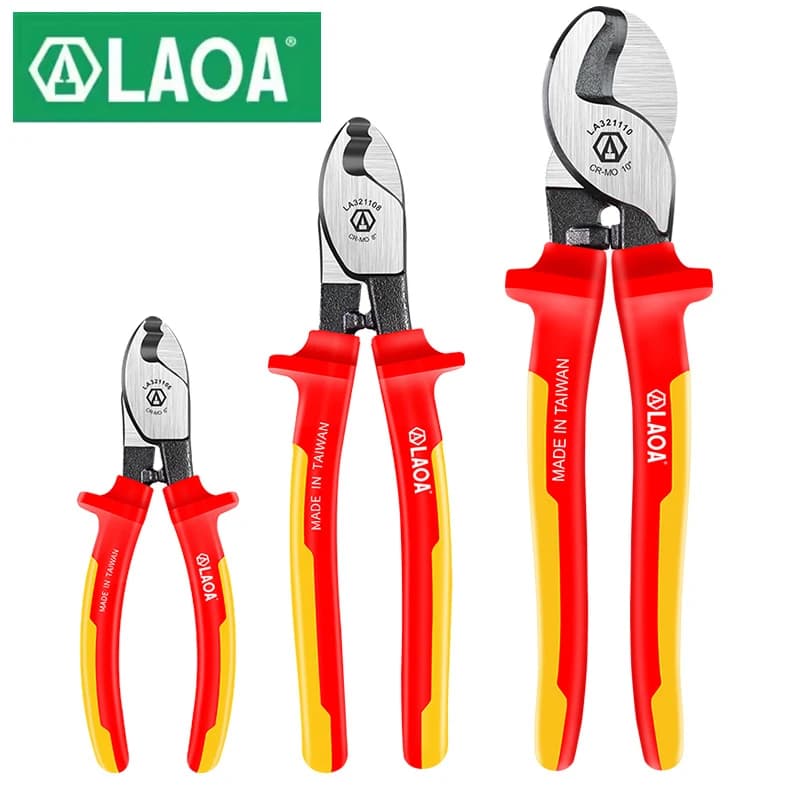 LAOA Pinze per utensili da taglio per cavi isolati Spelafili Pinze da taglio per cavi Forbici Resistenza alla tensione 1000V