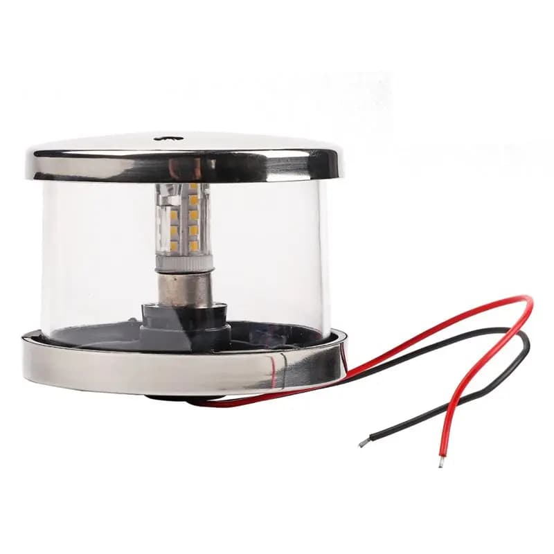 AB41-LED Luce di navigazione 3W Lampada di segnalazione con ancora rotonda IP66, DC12V-24V Yacht per barche marine