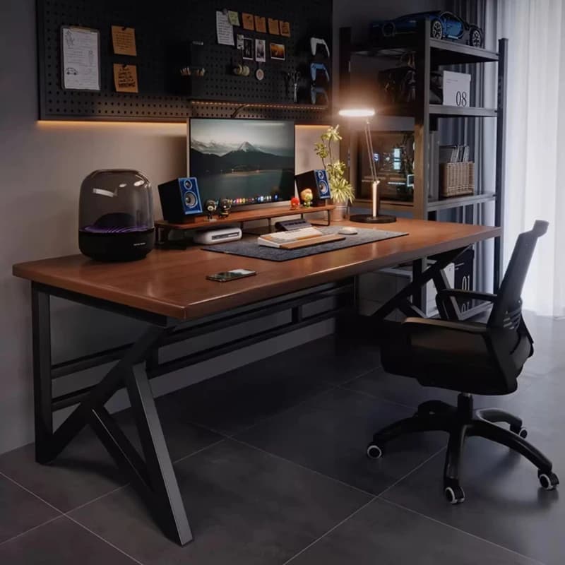 Scrivania per Computer Moderna Executive, Stile Nordico Mid-Century, Organizzatore da Scrivania per Laptop, Arredamento per Bambini