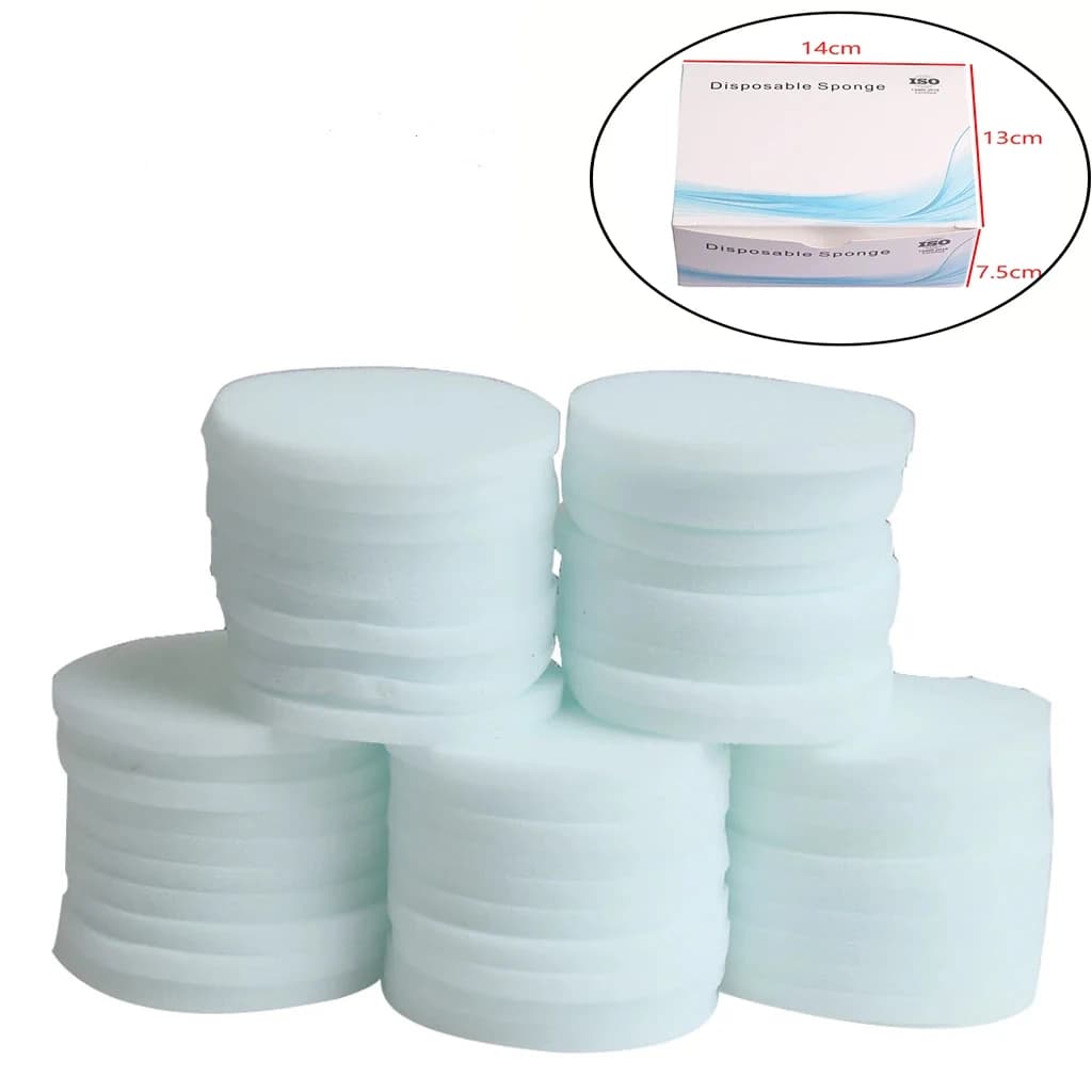 50 Pz/US Box And Throw Sponge Pulita Pad Soft Dentale Endo Cleaning Files Spare Parts Basing Foam Whitening Of Tooths Dental Tool