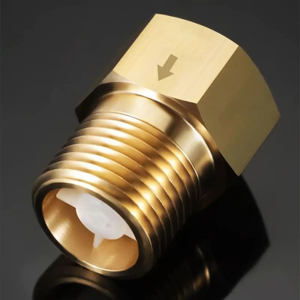 Non Return Brass Check Valve 1/2" Female to 1/2" Male Thread Non Return One Way Ozone Resistance Oil Water Gas Check Valve