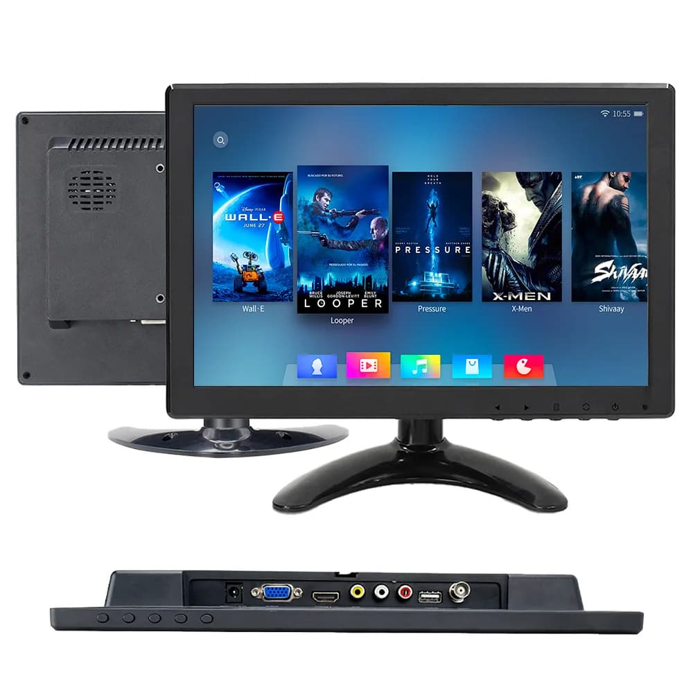 10.1 "HD Per Mini TV Lettore Video Per Auto TFT LCD Per Telecamera di Backup Sistema di Sicurezza Domestica Con Altoparlante BNC/AVI/VGA/HD e MI