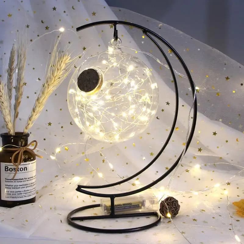 Bottiglia di Vetro Luminosa a Forma di Stella, Design Creativo da Appendere, Bottiglia Vuota Portafortuna, Luce Notturna, Decorazione per la Casa, Nuovo Stile Cinese dal Bhutan