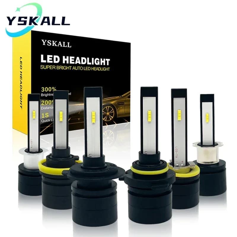 2PCS faro per Auto Super Mini luci LED H1 H4 H3 H8 H9 H11 9005 9006 9012 3000K 6000K Auto proiettore per Auto luce 12V lampadina a LED
