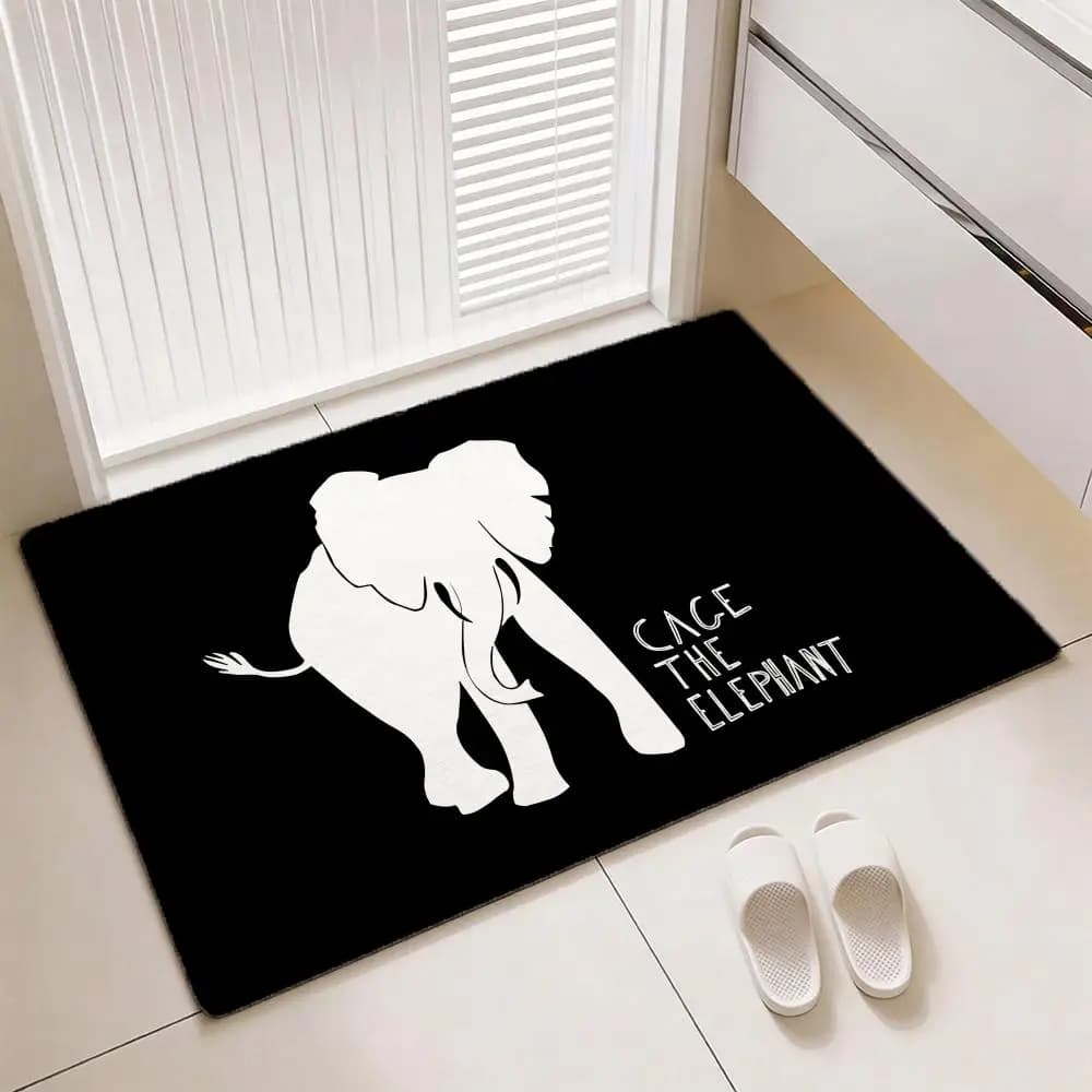 Pop Rock Band T-The Elephants Floor Mat Soft door pad thickened, non-slip, for living room, home decoration
