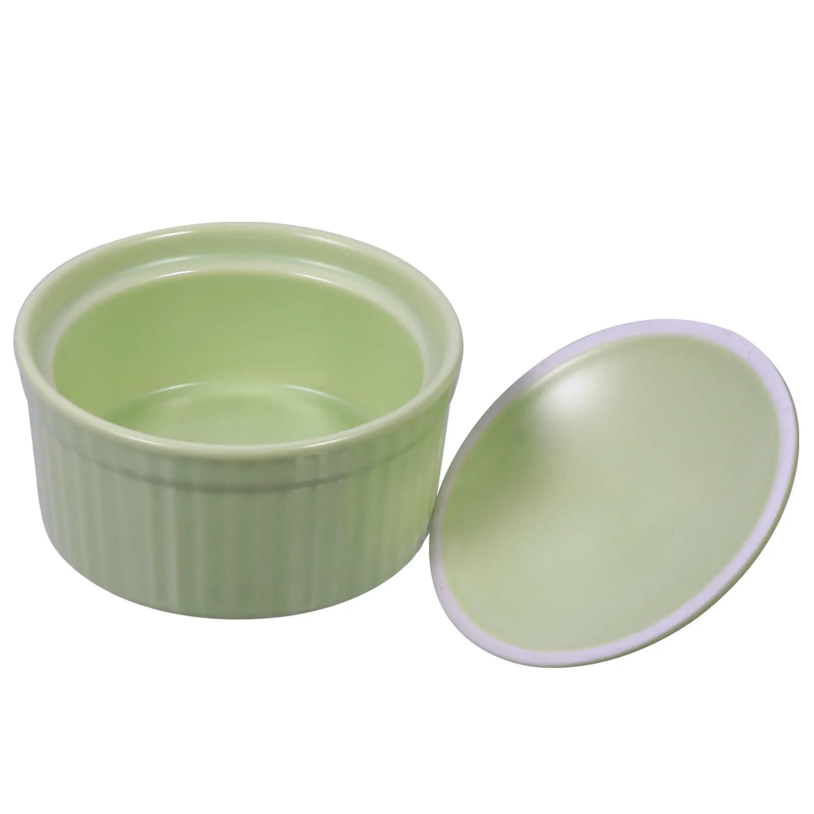 1Pcs Ceramic Souffle Baking Bowl Steaming Dessert Food Table Decoration Container Ceramic Tableware