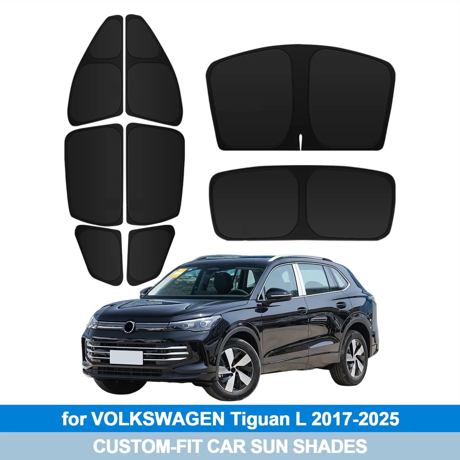 Per VOLKSWAGEN Tiguan L 2017-2025 Parabrezza Parasole Finestrino Laterale Shades Copertura Visiera Parasole Scudo Protezione Privacy Auto