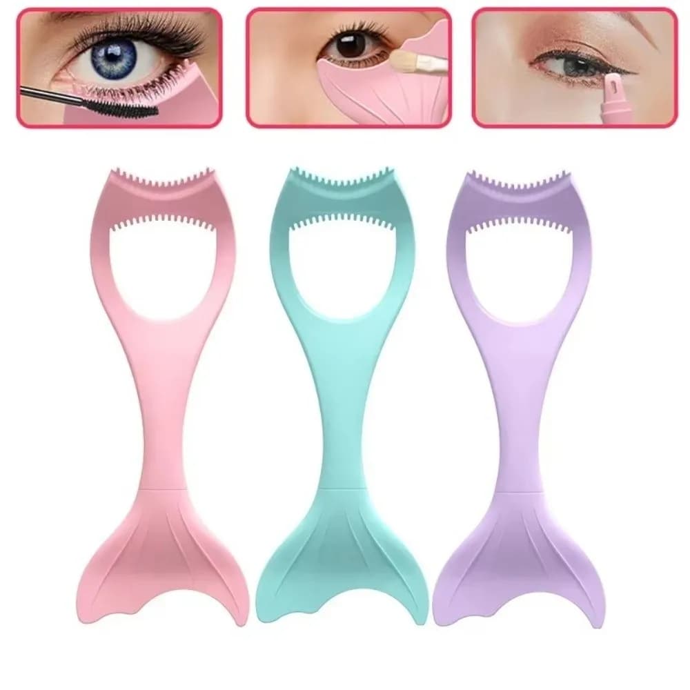 Silicone Protector for Mascara, Umbrella and Eyeliner, Extension Tool Fin Eyeliner, Eyeliner Accessories for Women, Girls and Beginners