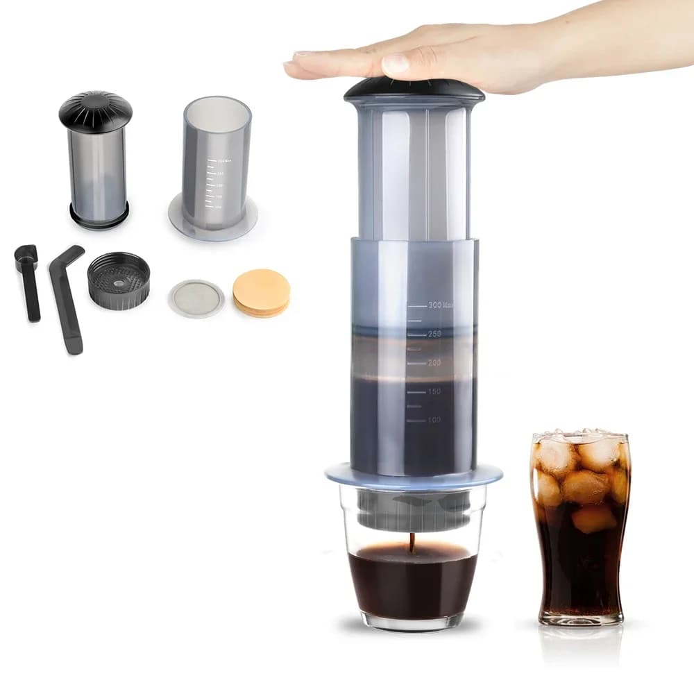 Caffettiera portatile Cafe French Press Caffettiera per macchina AeroPress con kit carta filtri