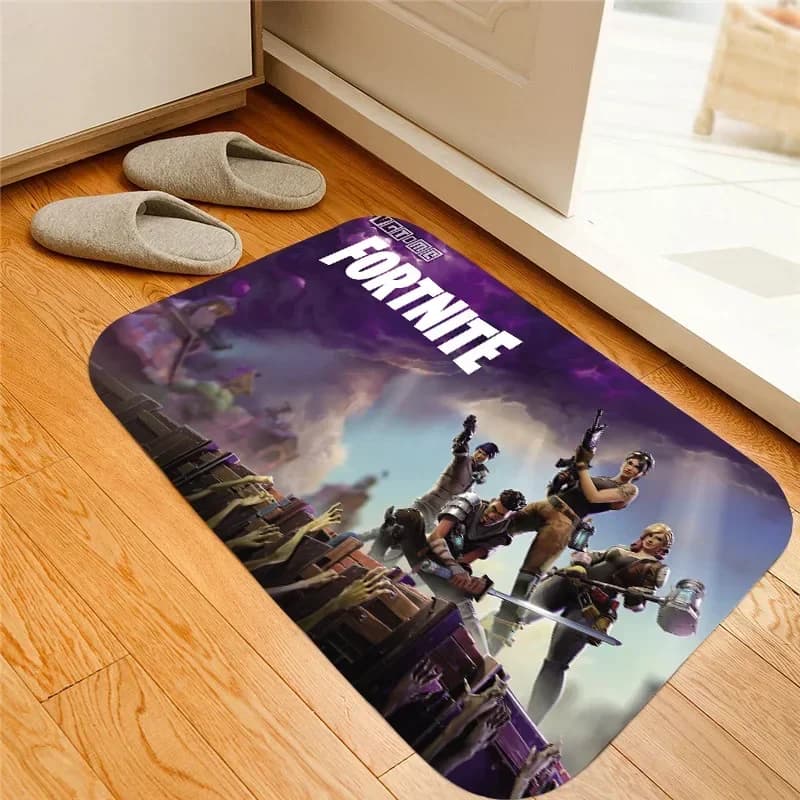 Fortnite Bathroom Mats Flannel Seating Mat Entrance door Mat House Decorations