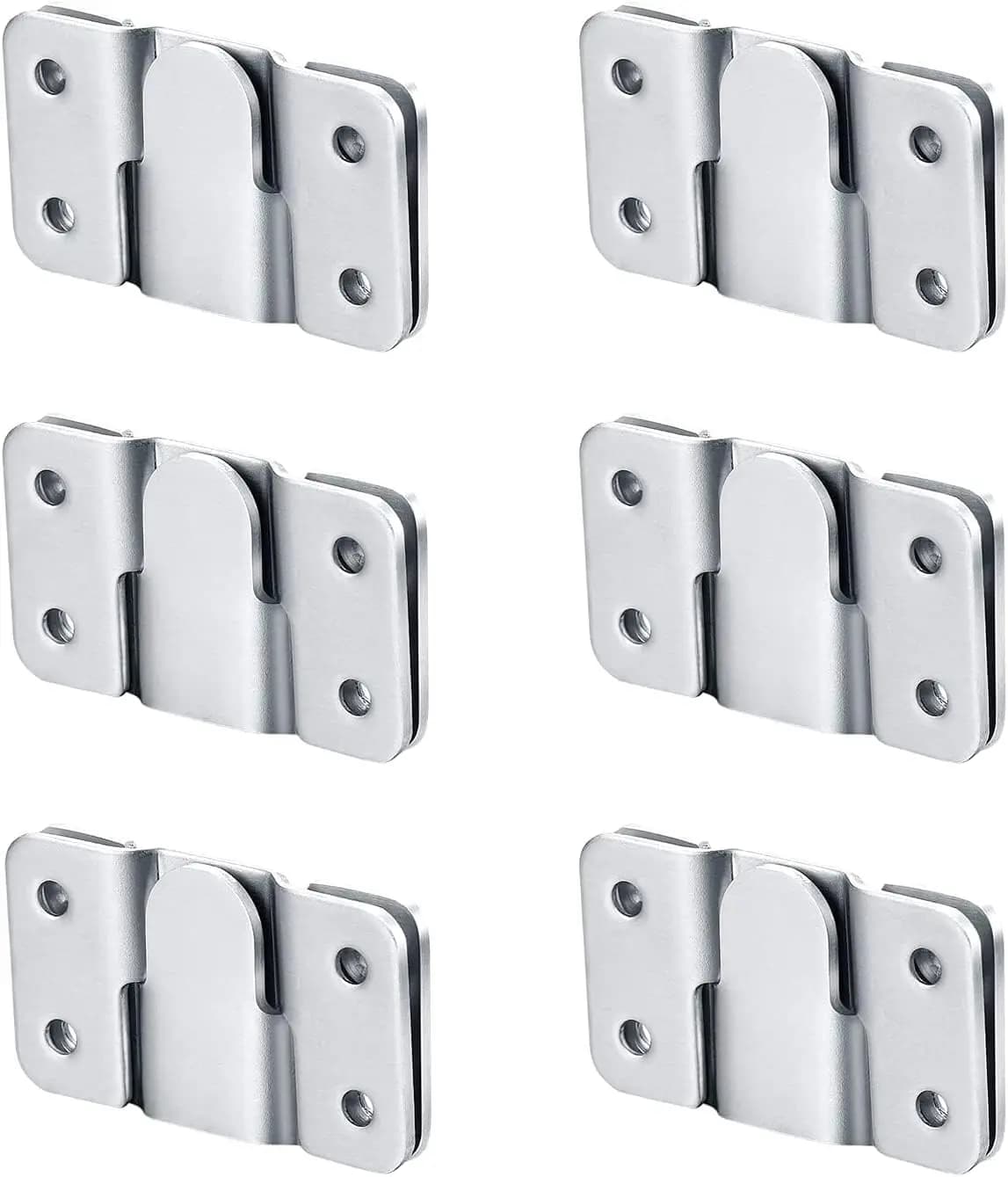 6 Pair Flush Mount Bracket,Interlocking Photo Frame Hook,Heavy Duty Picture Hangers,Interlock Bracket Furniture Connector