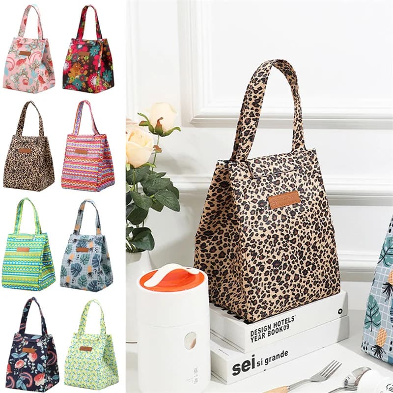 Borse per il pranzo isolate alla moda per uomo donna scatola per la colazione Organizer impermeabile campeggio cibo bevanda borsa termica Picnic Travel