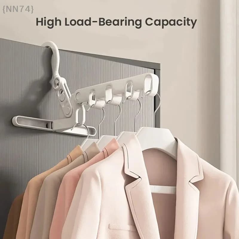 {NN74} 1 pz portable folding clothes hangers clothes hangers clothes hangers travel hangers with 5 holes for home hotel camping