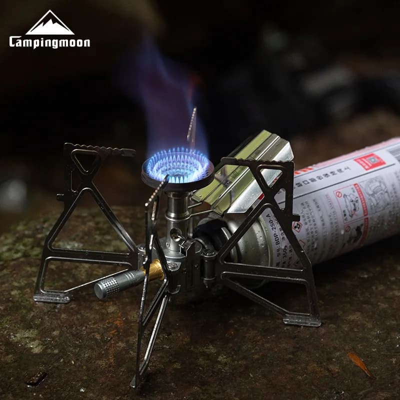 CAMPINGMOON XD-3F Laptop and Picnic cooker with Electronic ignition, Butterfly design, Windproof, for hiking