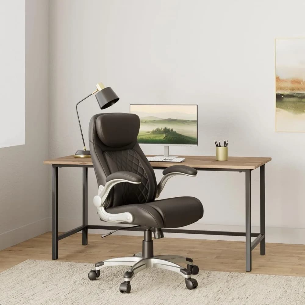 Sedia da Ufficio Ergonomica Premium, in Pelle Microfibra, Sedia da Gaming Comoda con Schienale Alto, Supporto Lombare e Braccioli Regolabili, Personalizzabile
