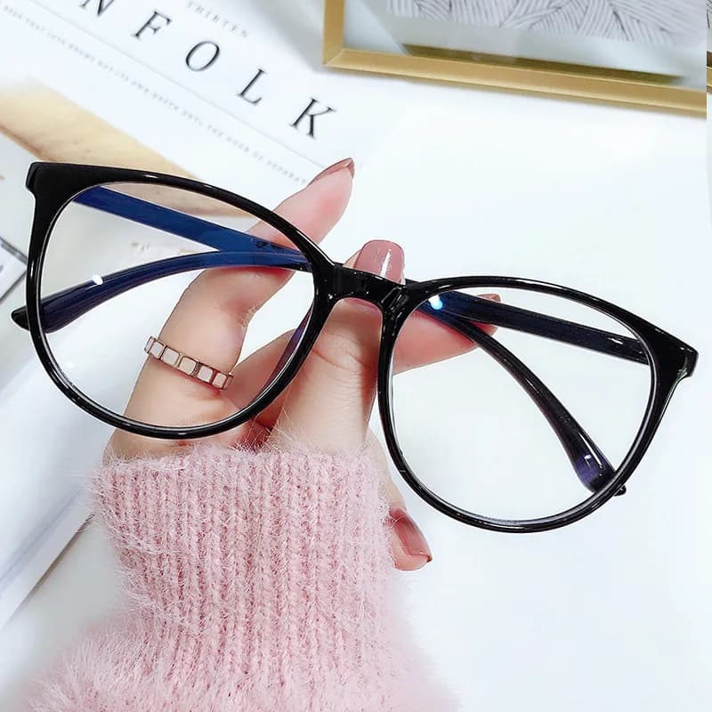 New reading glasses with blue light glasses frame with large frame, fresh and simple style