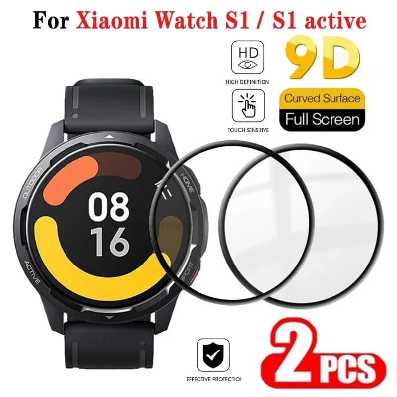 2PCS for Xiaomi Watch S1 S2 Active 42mm 46mm Screen Protector Film for Mi Watch S1/S2 Pro/Color 2 3D Full Protective Film Cover