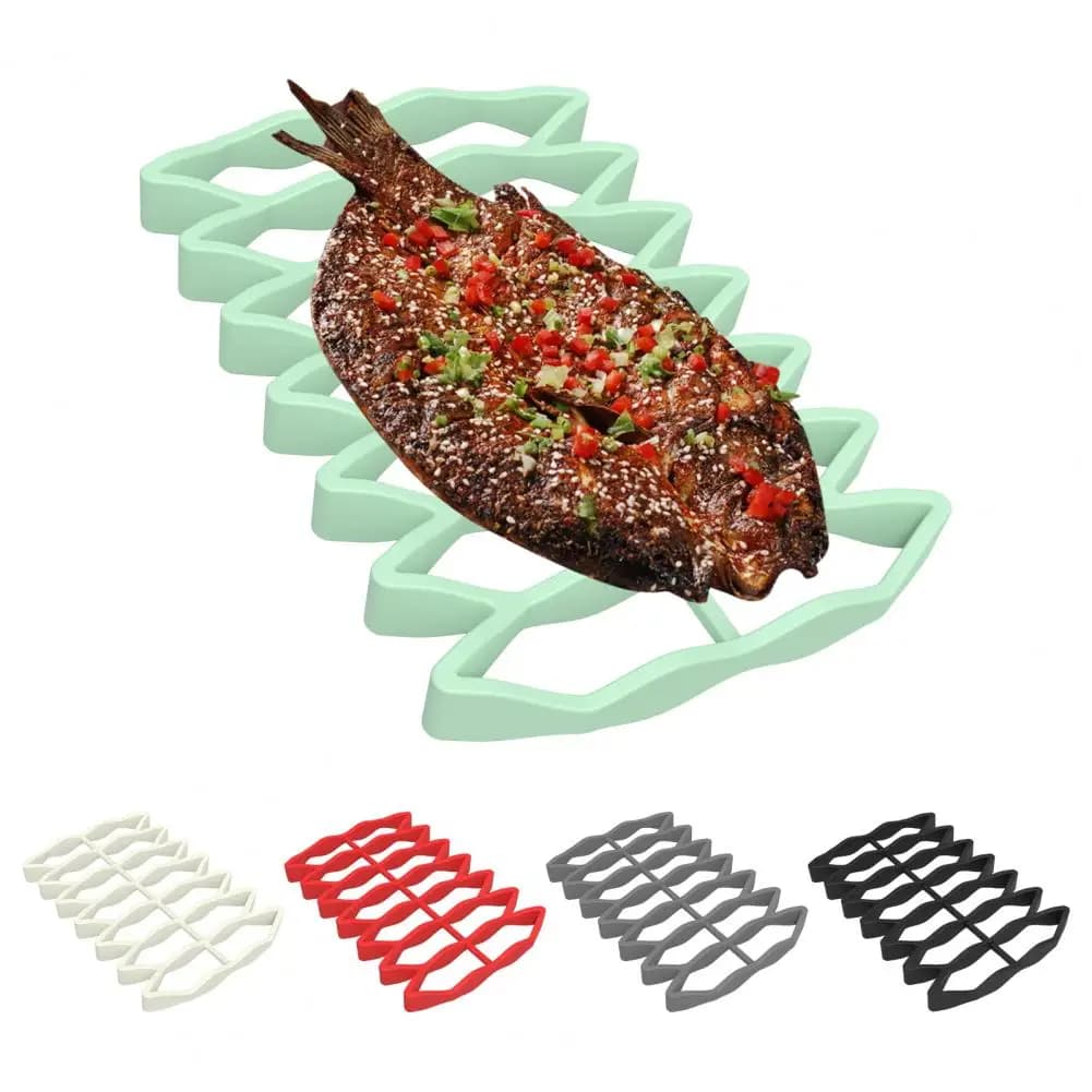 Grill Kitchen Grid Silicone Roasting Grid For Pressure Pots Air Fists Heat Resistant Non-stick Grill For Even
