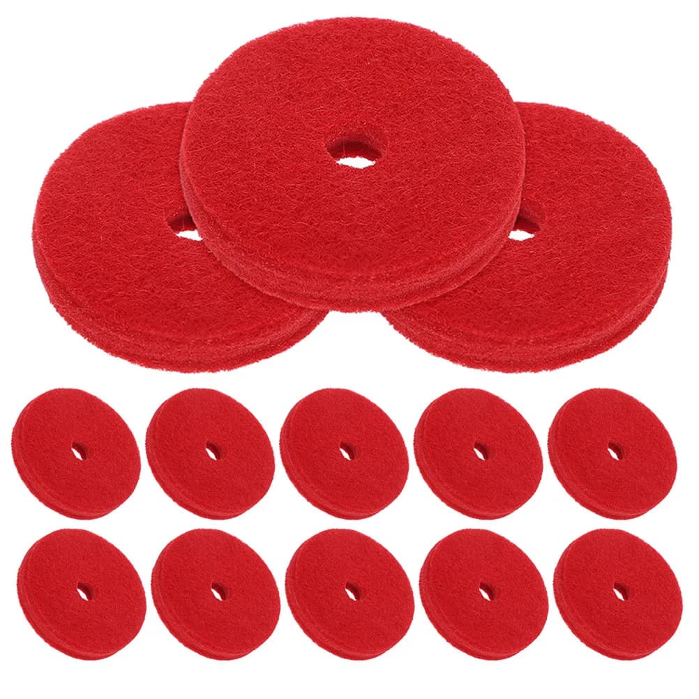 24 Pezzi Cuscinetti in Feltro Protettivi per Piatti Musicali, Doppio Strato 4x0.8cm, Riduzione del Rumore, Accessori per Batteria