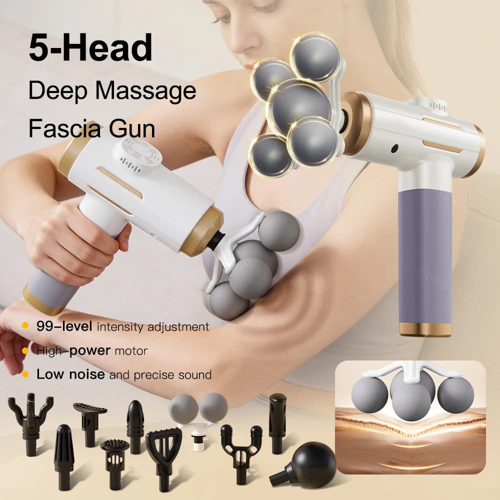 Mini Electric Portable Massage Gun Multifunction for Muscle Massage, Professional for Collo, Spalle and Body, Muscle Relaxation and Fitness