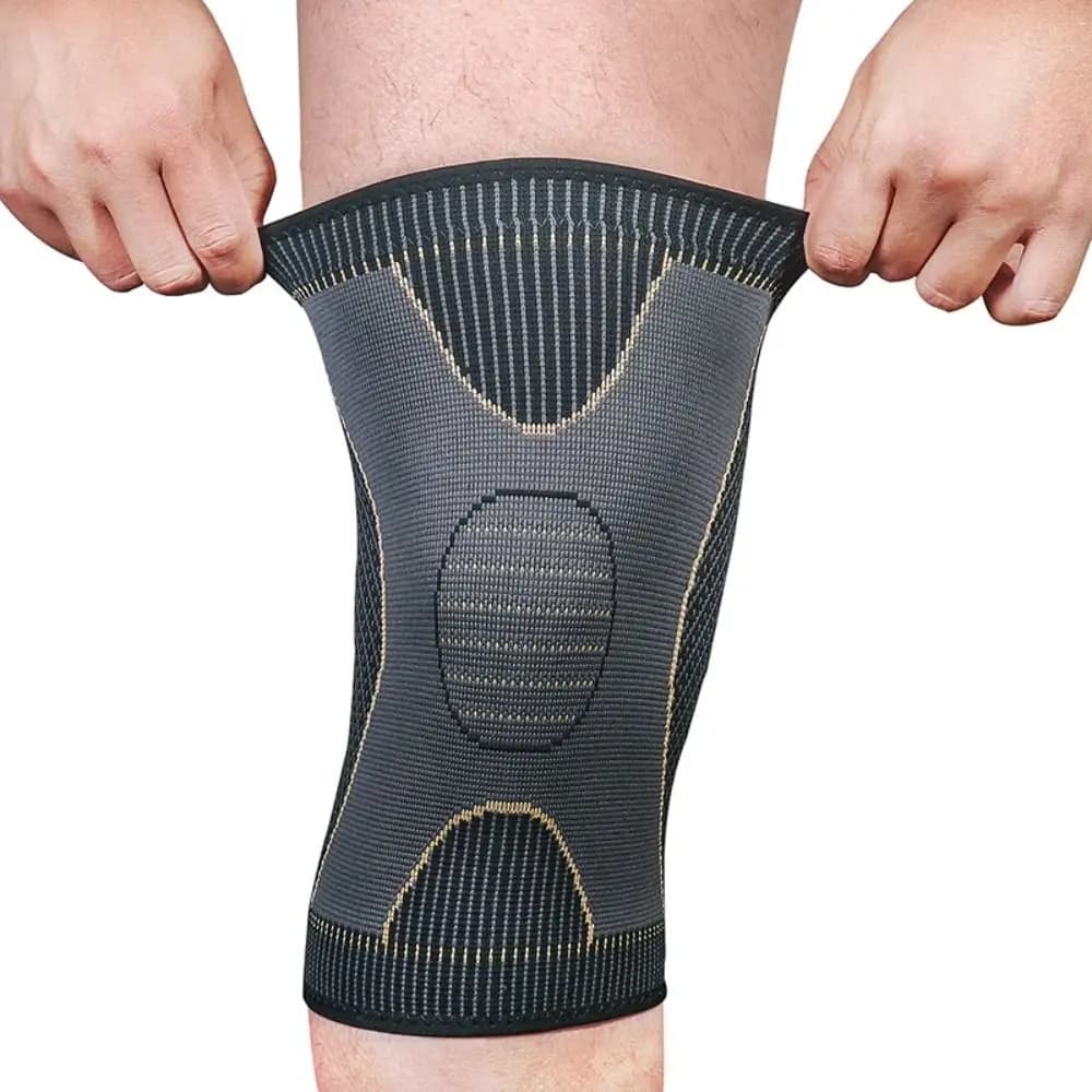 Fiber Running Knee Pad Protection for Rotaula Soft Belt for Rotation Protection Comfortable professional knee pad for badminton Volleyball
