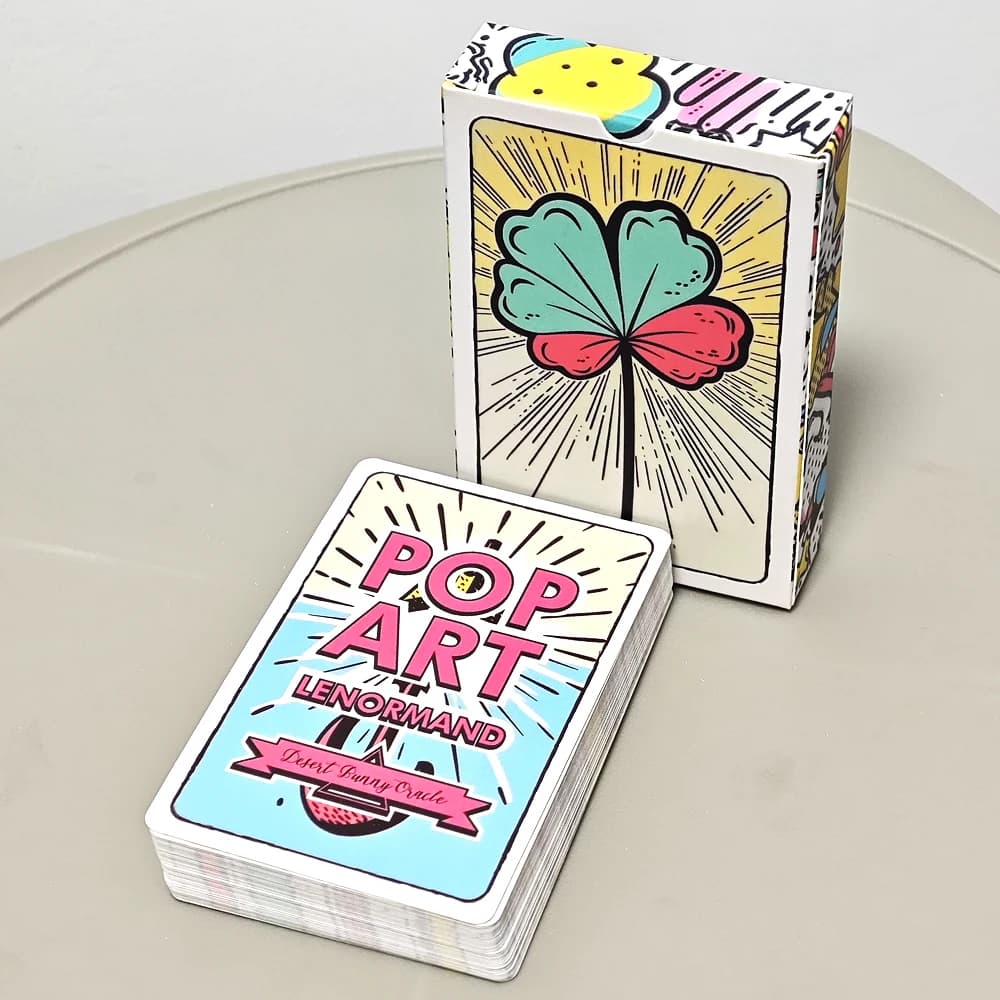 36 carte pop art mazzo Lenormand 9 * 6 cm