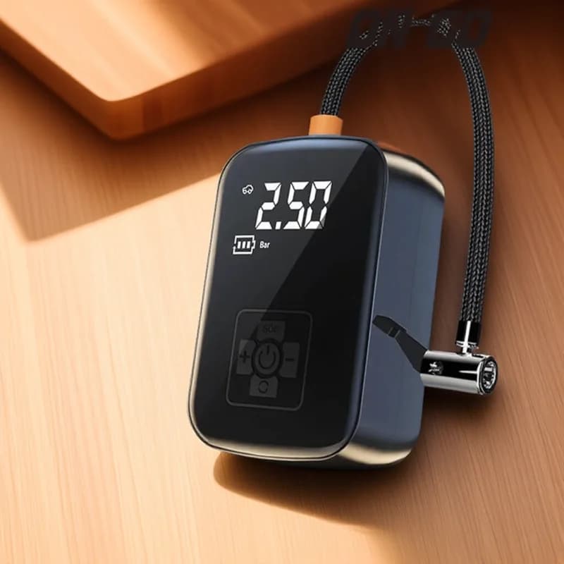 Pompa di gonfiaggio per pneumatici per compressore d'aria per auto senza fili LCD digitale per palla per pneumatici gonfiabile per barche da bicicletta per moto