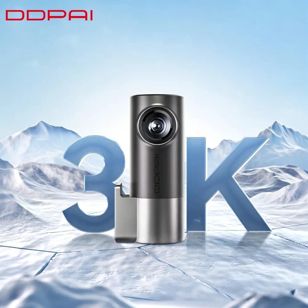 New DDPAI MINIPro 3K Car DVR Dash Cam Smart Voice Control 24H Parking Mode Video Recorder NightVision Car Camera Dashcam