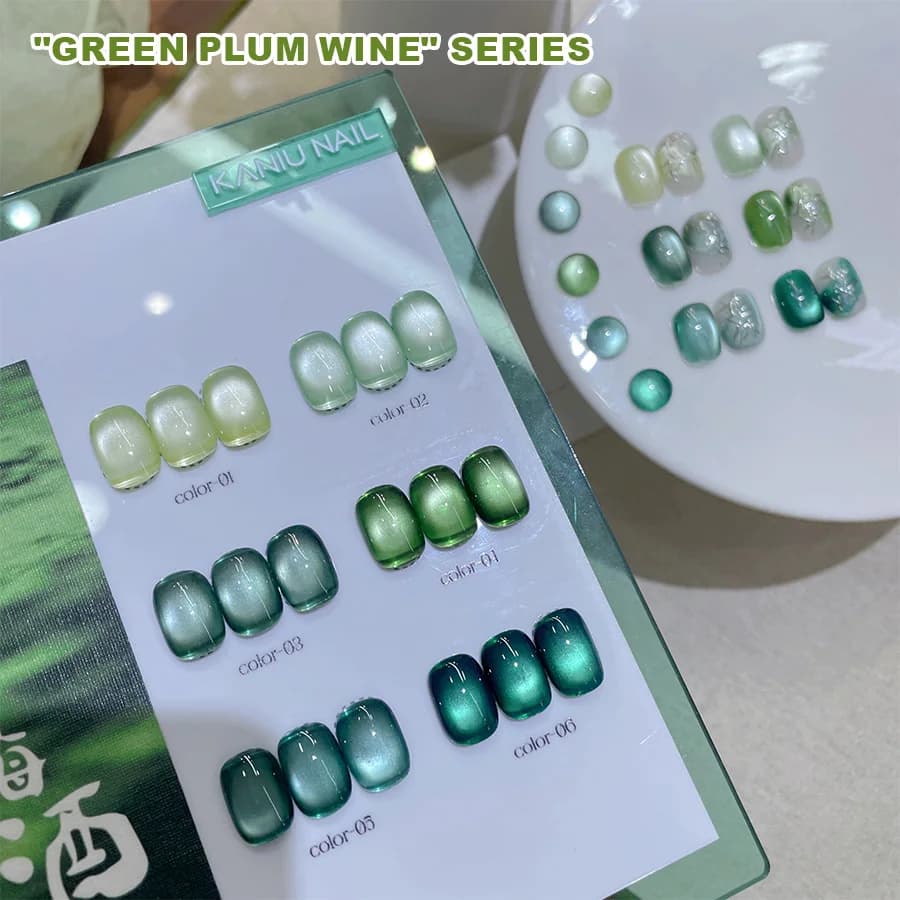 Kaniu 12ml Set di smalti gel per occhi di gatto magnetico Rosa UV LED Soak Off Gel Vernice Crystal Cat Eye Gel Lacca Estate Nail art