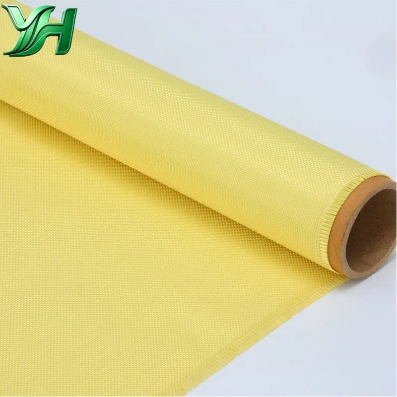 1000D 135gsm Aramid Fabric Roll Kevlar Cut Resistant Heat Resistant Sheet for Protective Gloves Apron Welding Blanket