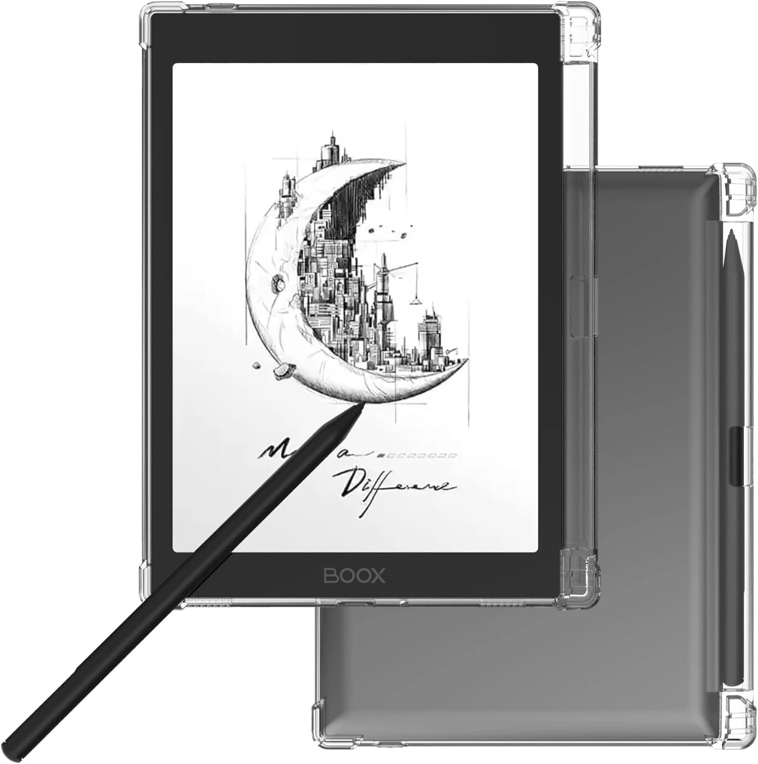 Fonda sottile antiurto con 4 airbag per Onyx Boox Tab Mini C Custodia portapenne Tab 8C 8 C 7.8 "eBook Cover posteriore in TPU trasparente