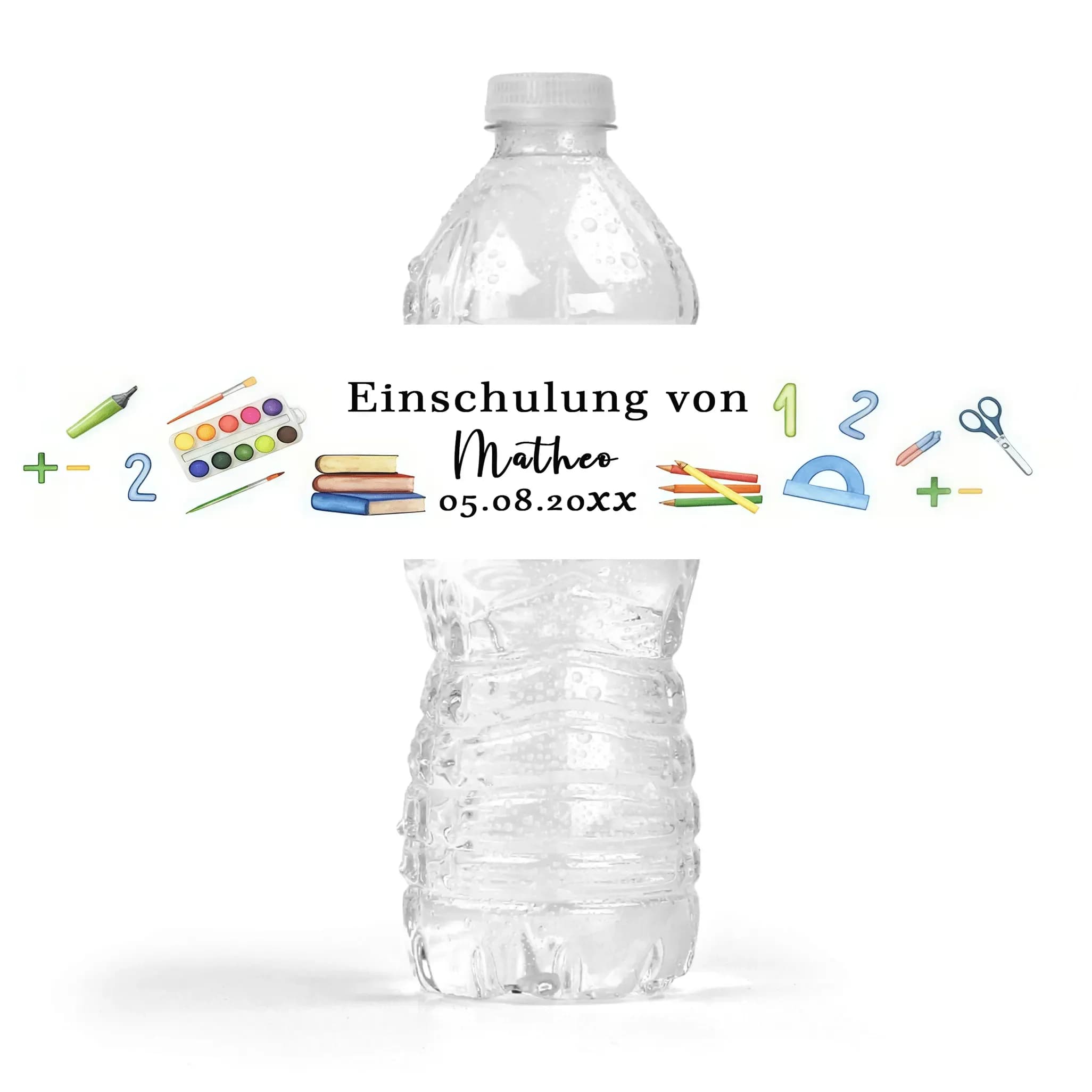 Customized Back-To-School Name Water Bottle Stickers, Back-To-School Party Stickers, Back-To-School Announcement Stickers, Celebration of the Start of School, Atmosphere Stickers, Suitable for Product Packaging and Can Be Applied to Water Bottles