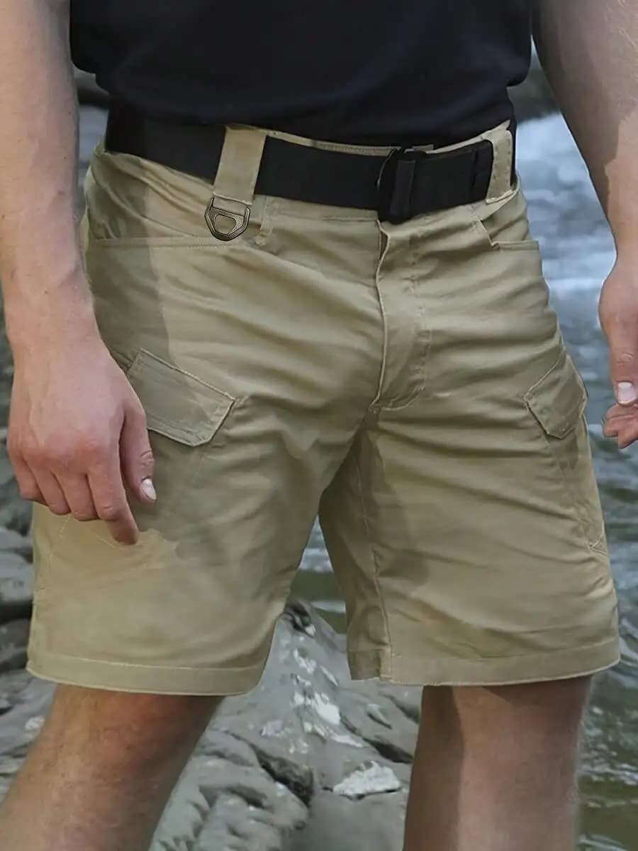 Pantaloncini Cargo Casual da Uomo in Cotone Traspirante per Sport all'Aperto