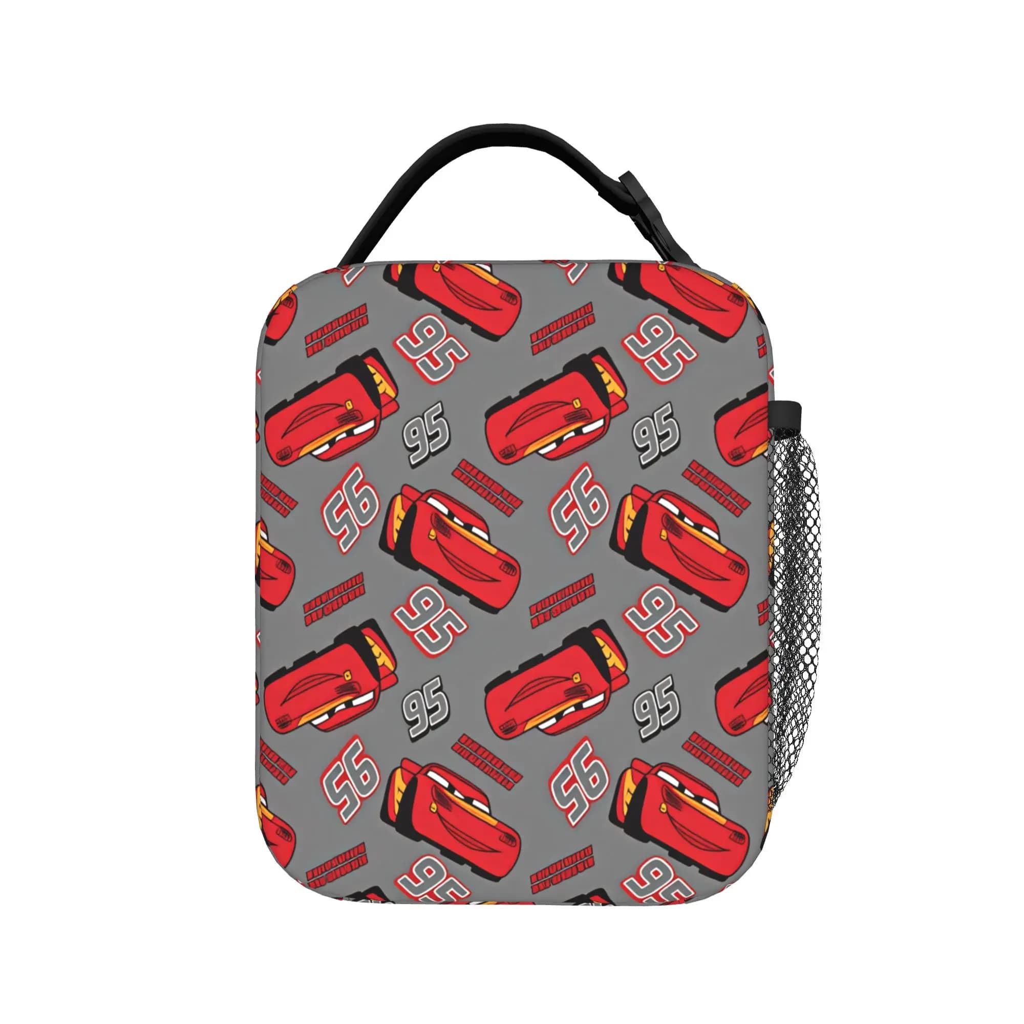Borsa per il pranzo Lightning Anime Mcqueen per ragazze, borsa per il pranzo con design grafico da ufficio, borsa termica impermeabile alla moda