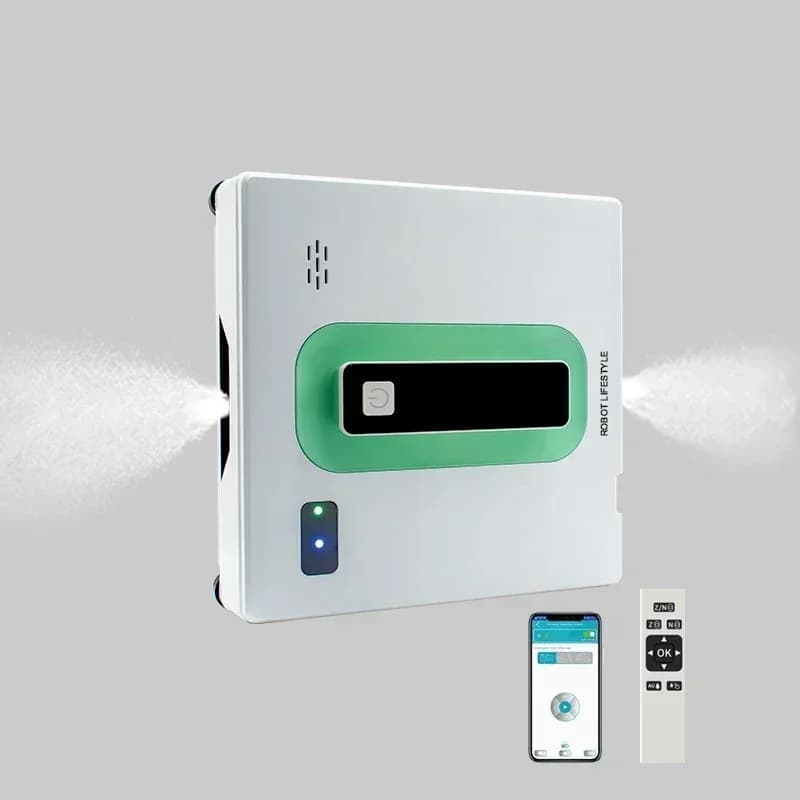 Window Cleaner Robot Auto Cleaning Tool Anti-Falling Electric Robotic Glass Vacuum Wiper Home Appliance Smart Remote Control