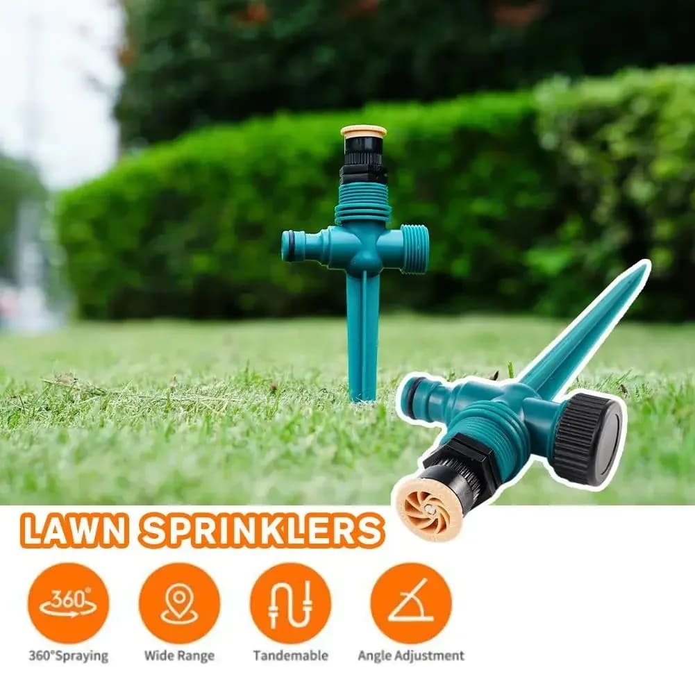 1-10pcs Garden Sprinkler 360° Rotation Irrigation Watering Agriculture Ground Automatic Tube Adjustable Plug Buried Atomization