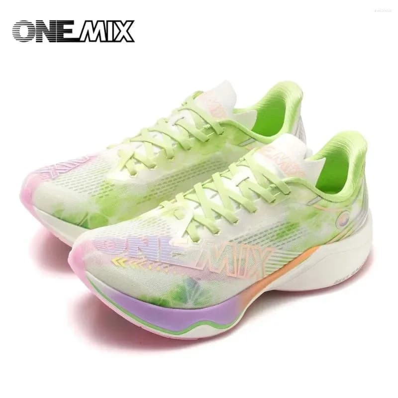 Casual Shoes ONEMIX Nylon Carbon Plate Racing Running Training Men Full-length Absorption Sports Walking Sneakers