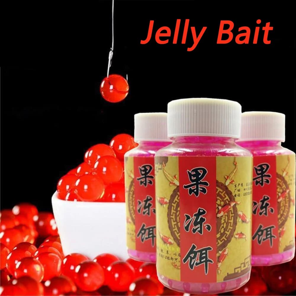 Jelly Bait 100PCS 200PCS 500PCS Granulare Pesca Cibo Mangime acquatico Carpa Pesca Attrattivo Sapore Elastico Nutrizione Richiamo morbido