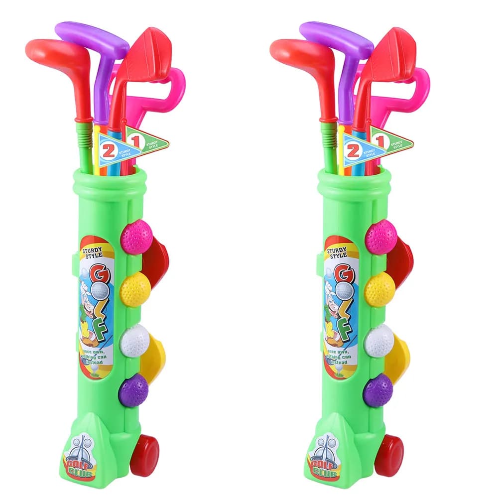 2 set di palline da golf per bambini, set di palline in plastica per bambini, gioco educativo, attività sportiva per interni ed esterni, interazione genitore-figlio