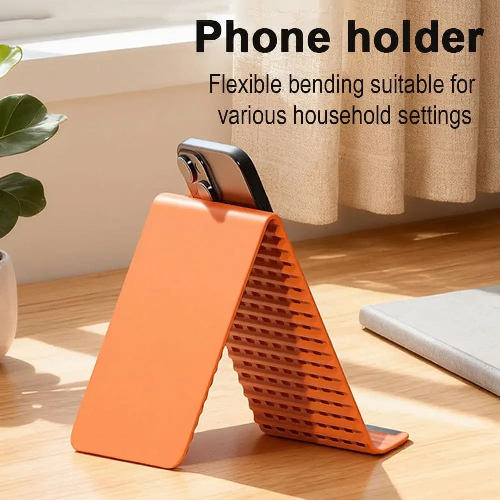 Foldable Phone Desk Stand Silicone Non Slip Universal Multifunctional Lazy Holder for Phone Tablet Laptop Portable Bracket