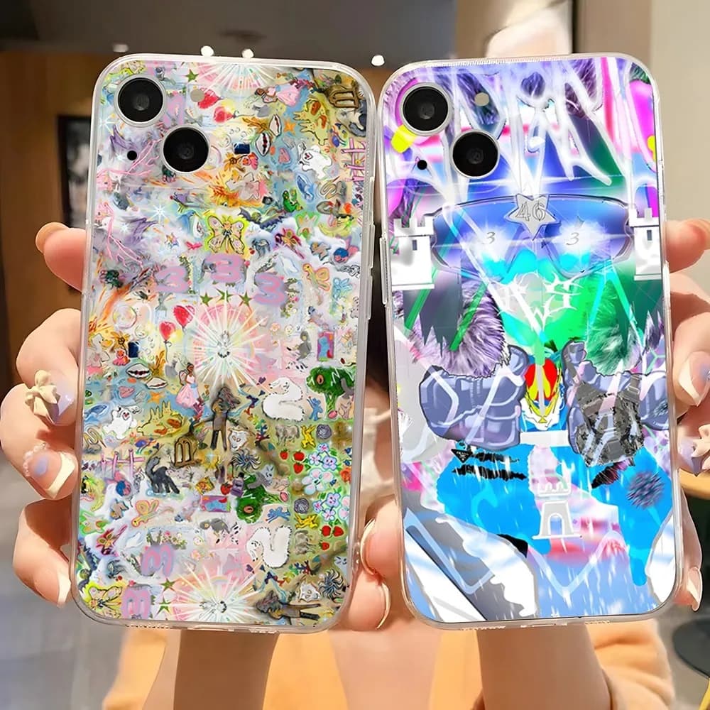 Bladee 333 Drain Gang IceDancer Cassa Del Telefono per 15 Pro Max iphone 14 Plus 11 12 13 Mini 7 8 Plus X XR XS SE 2020 Trasparente Morbido