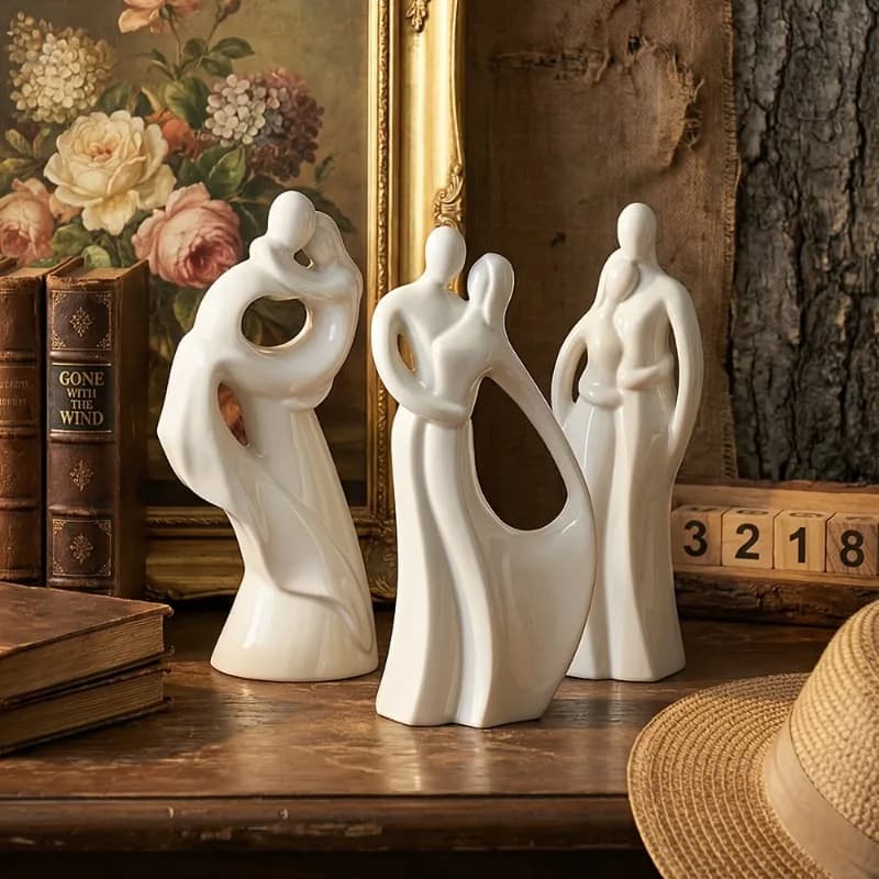 Stampo in Silicone Fai-da-Te per Coppie Astratte Semplici, per Amanti dell'Arte, per Resina Epossidica, Sapone e Candele, Ornamento