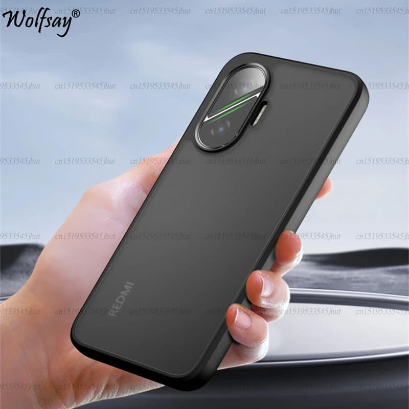 Custodia per telefono trasparente opaca per Xiaomi Poco F7 Custodia opaca per PC Cover posteriore per Poco F7 Custodia per Poco F7 Cover per telefono traslucido