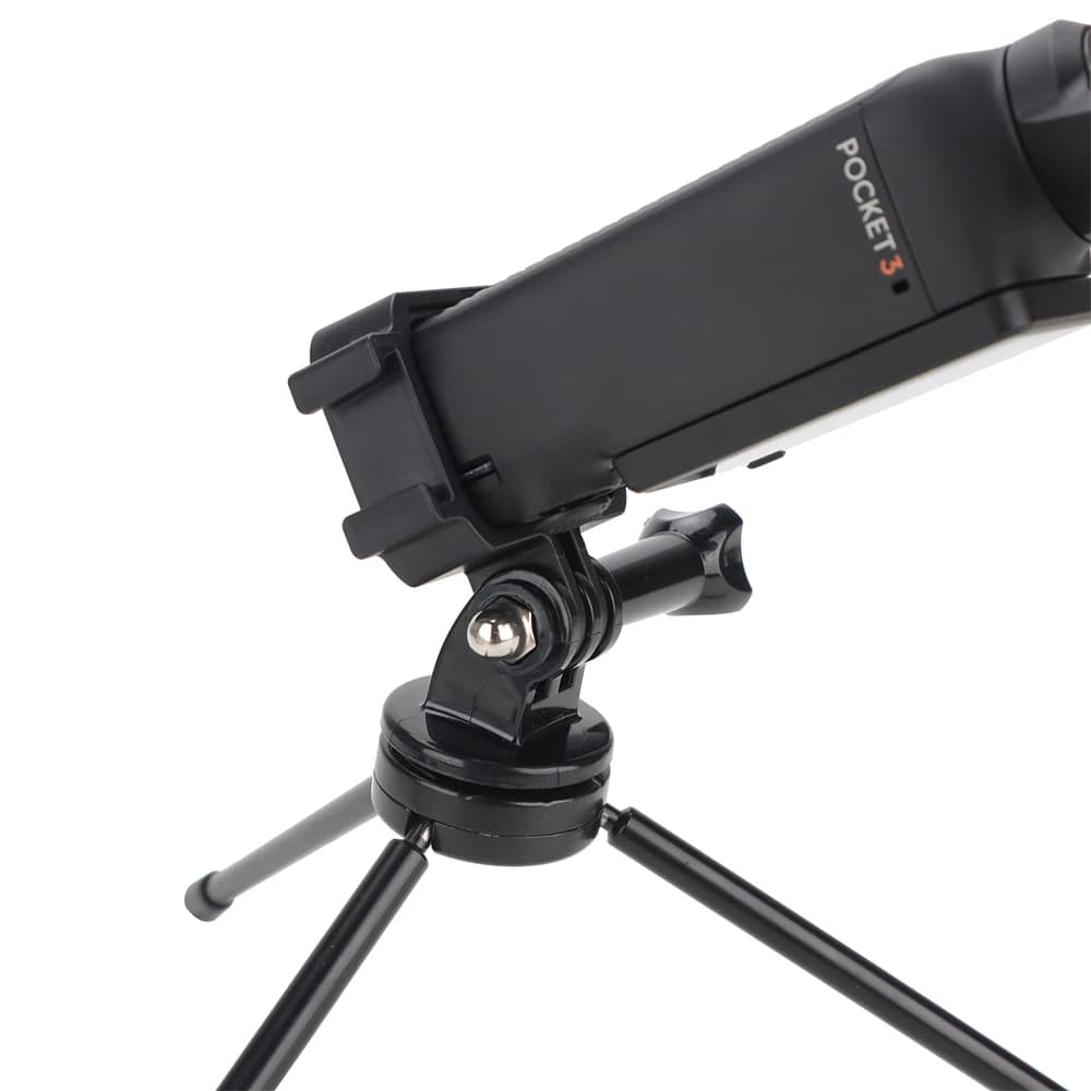 New For DJI OSMO Pocket 3 Adapter Bracket Extension Bezel Mounting Bracket Accessory Backpack Clip + Mini Tripod