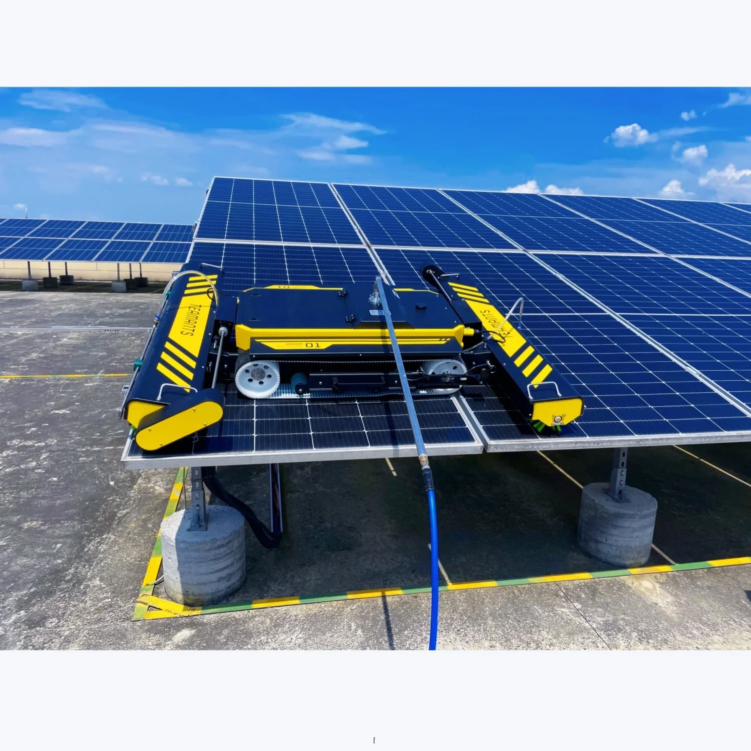 Pulitore per Pannelli Solari TEAMANTS TAR-01 Leggero e Compatto, 25 Gradi, 600mm, Standard UE