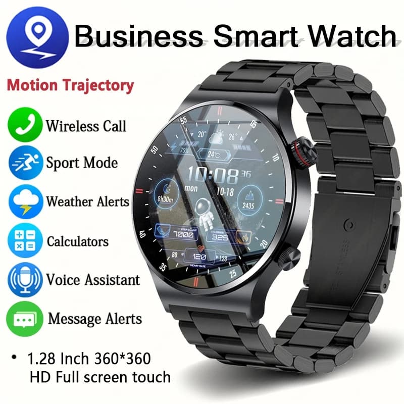GPS ECG + PPG Chiamata Bluetooth Smartwatch Bracciale sportivo Orologio intelligente da uomo impermeabile 2025 Nuovo Android IOS