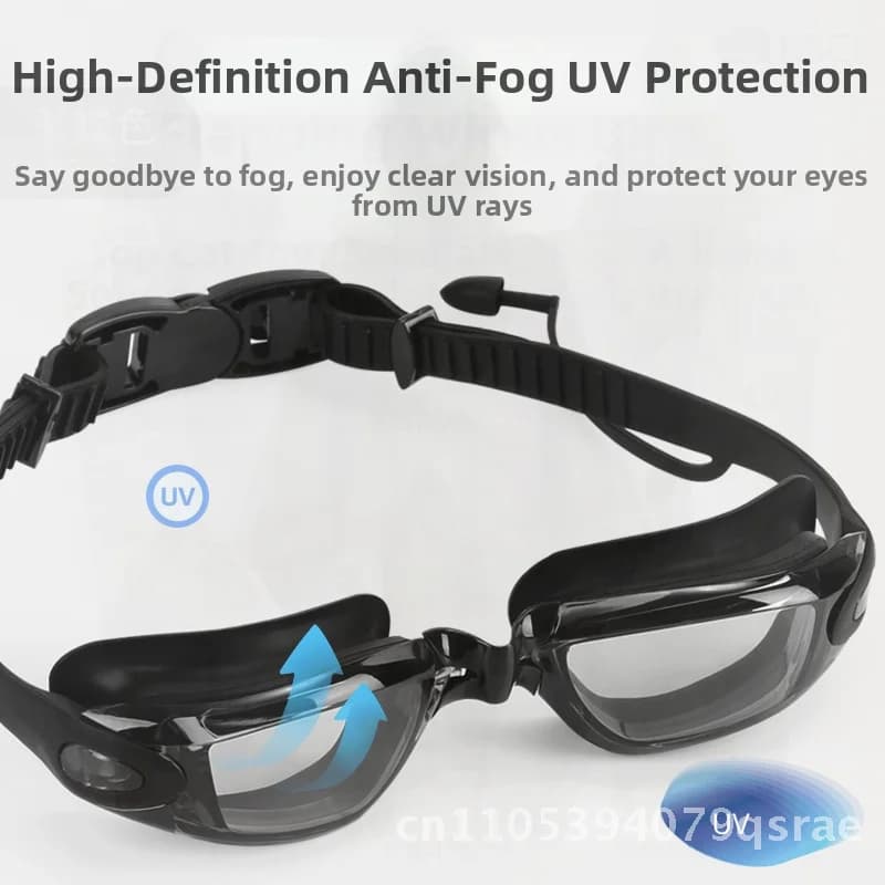 OCORT Silicone swimwear for adults anti-fog HD Vision Occhialini unisex waterproof cross-border dishes with case for men and women