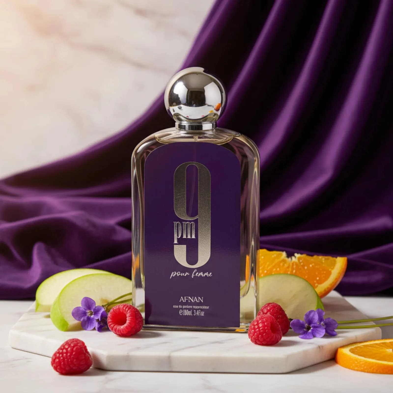 9 PM Pour Femme di Affannan Profumo per Donna EDP 3.3 / 3.4 oz Nuovo in Confezione