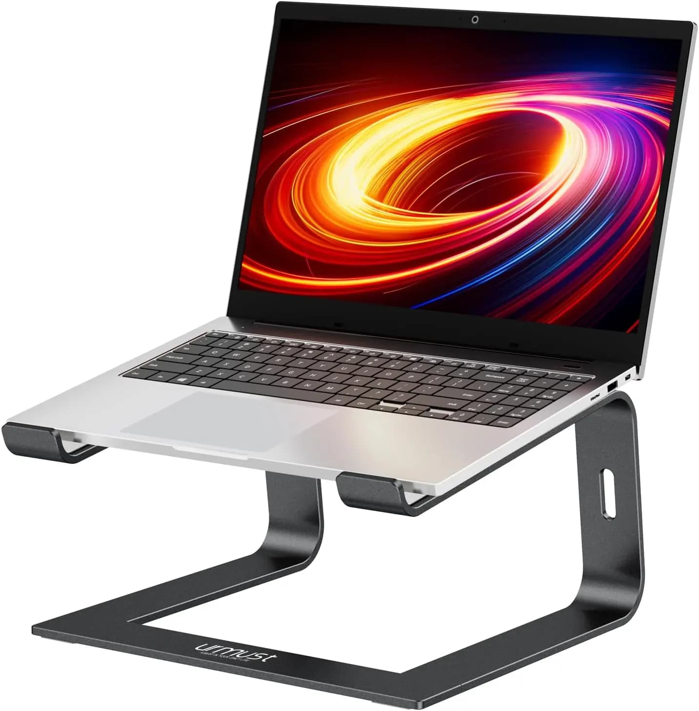 Supporto per Laptop in Alluminio Compatibile con MacBook, Dell, HP, Lenovo, Samsung, Alienware per Portatili da 11-15.6 Pollici (Nero)