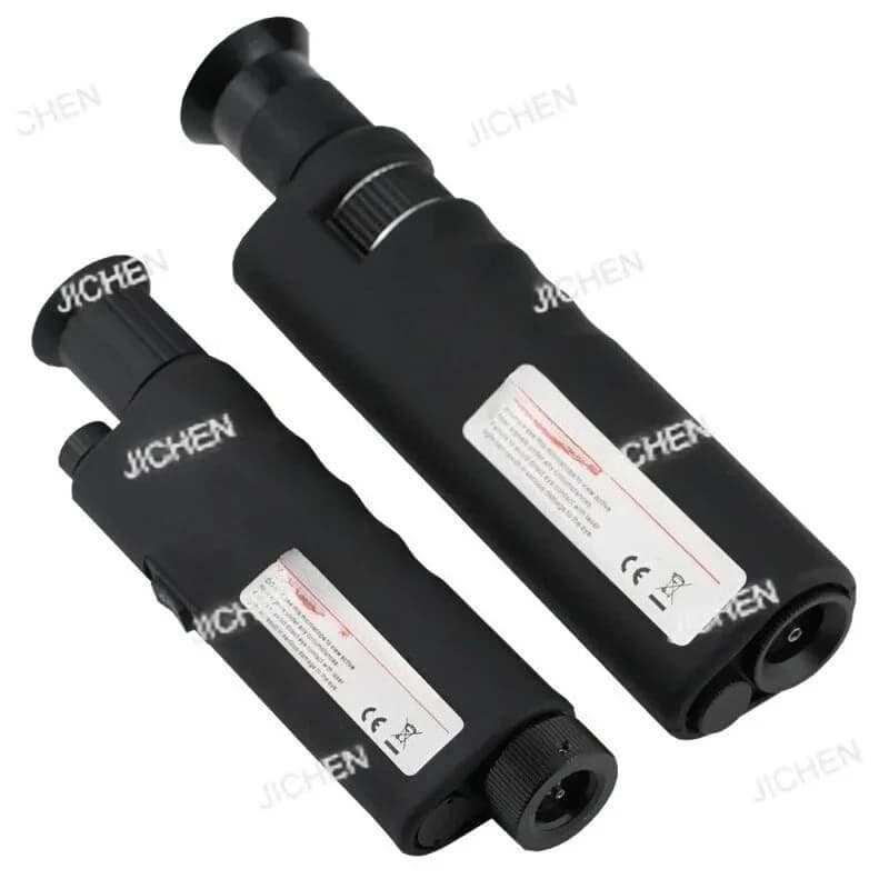 Kit ispezione ottica di campo portatile HS Connettori per cannocchiale ottico FTTH Sonda di ispezione Microscopio in fibra 400X Cannocchiale in fibra ottica
